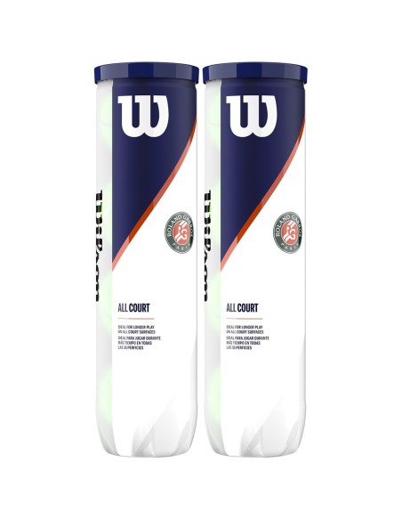 2 Pako me topa tenisi tenisi WILSON Roland Garros (Pako me 4 topa)