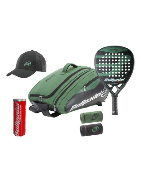 VERTEX PACK – KIT PADELI - RAKETE + CANTE + KAPELE + POLSE + TOPA PADELI