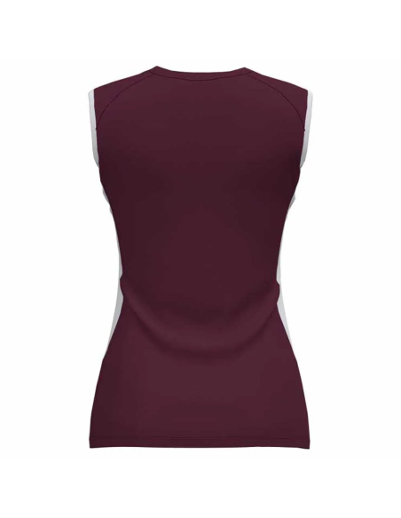 Bluzë pa mëngë JOMA Supernova II, Ngjyrë burgundy / E bardhë S