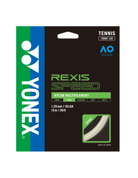 Yonex Rexis Speed 125 Tennis String (12m Set) White